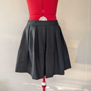 WHiT Navy Pleated Skirt